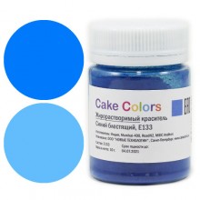 Краситель жирорастворимый порошковый Синий блестящий Cake Colors, 10г